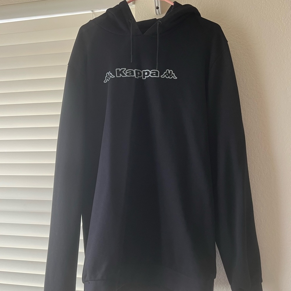 Kappa Men's Black Sweatshirt with Logo